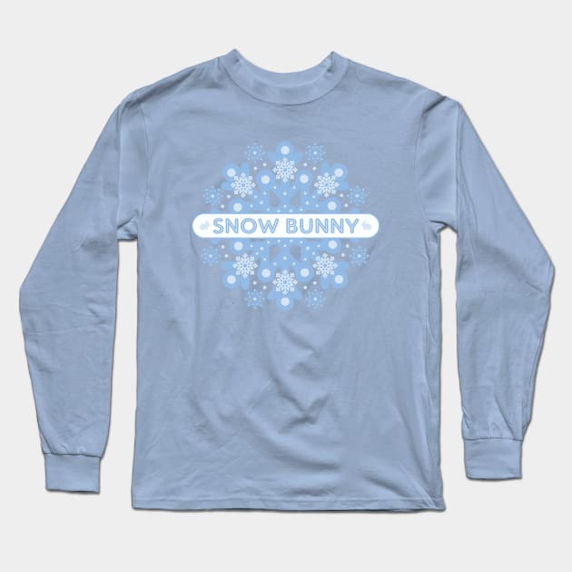 Snow Bunny Long Sleeve T-Shirt by Dale Preston Design